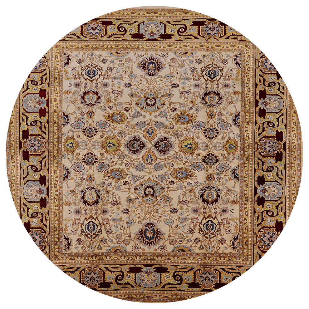 Ahgly Company Indoor Round Mid-Century Modern Area Rugs, 3' Round