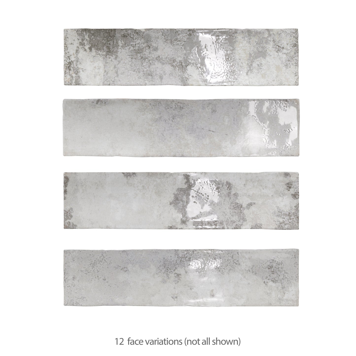 Biarritz 3" x 11-7/8" Ceramic Wall Tile, Grey