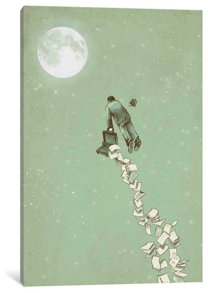 "Escape" by Eric Fan, 18x12x1.5