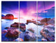 "Colorful Summer Sea" Painting Metal Wall Art, 3 Panels, 36"x28"