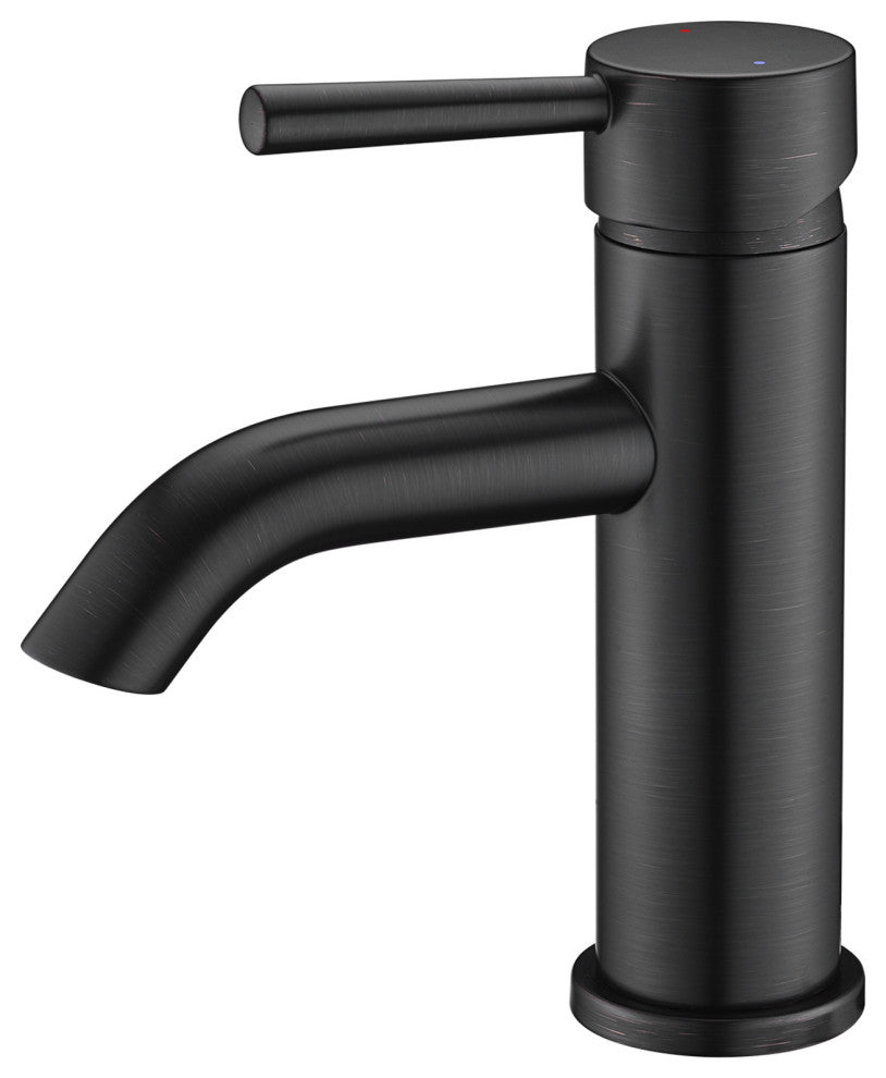 Luxier BSH03-S Single-Handle Bathroom Faucet with Drain, Oil Rubbed Bronze