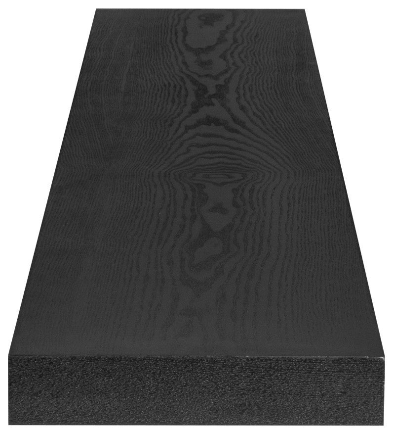 Barney Floating Shelf, Wenge, Black, 75