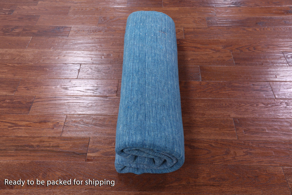 6' Square Persian Gabbeh Hand Knotted Wool Rug - Q15288