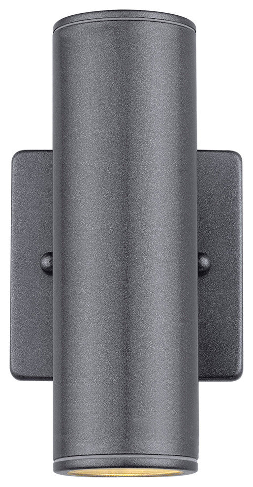 1x50W Outdoor Wall Light, Anthracite Finish, Anthracite, 2 Light