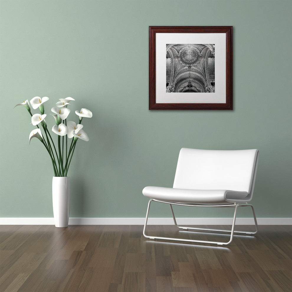 Alan Blaustein ''Lyon I'' Art, Wood Frame, White Mat, 16x16