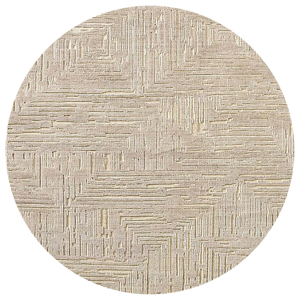 Ahgly Company Indoor Round Mid-Century Modern Area Rugs, 3' Round