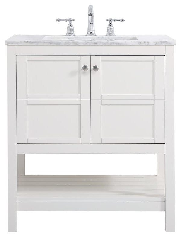 Elegant VF16530WH 30"Single Bathroom Vanity, White