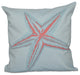 Polyester Decorative Outdoor Pillow, Starfish, 18"x18"