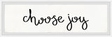 "Choose Joy" Framed Painting Print, 30x10