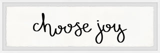 "Choose Joy" Framed Painting Print, 30x10