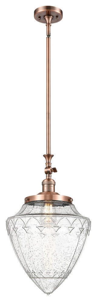 Innovations 206-AC-G664-12-LED Large 1 Light Mini Pendant, Antique Copper