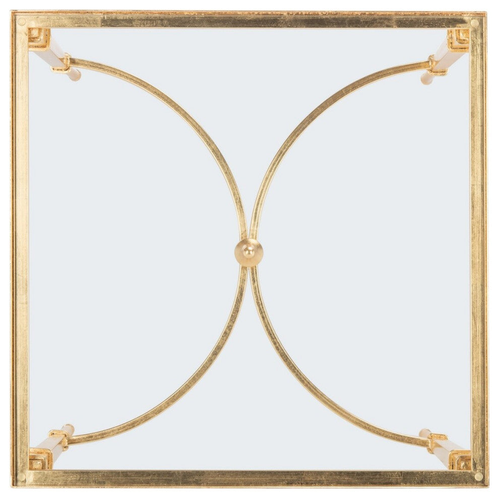 Safavieh Mendez Gold Leaf Accent Table Gold