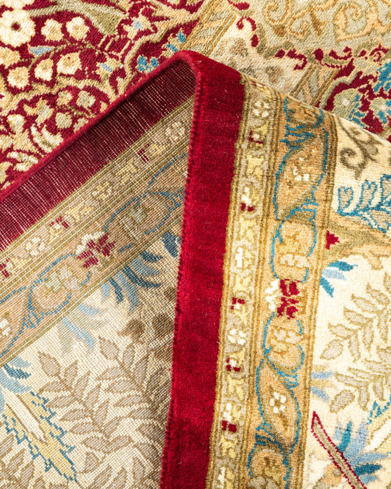 Udaipur, One-of-a-Kind Hand-Knotted Area Rug Red, 8'2"x10'5"