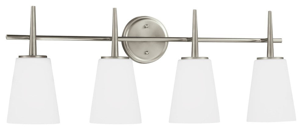 Generation Lighting Lighting 4-Light Driscoll Sconce, Brushed Nickel