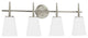 Generation Lighting Lighting 4-Light Driscoll Sconce, Brushed Nickel