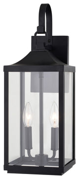 Vaxcel Lighting T0764 Old Town 2 Light 20" Tall Outdoor Wall - Textured Black
