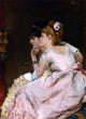 Alfred Emile Leopold Stevens The Japanese Mask Wrapped Canvas, 18"x27"