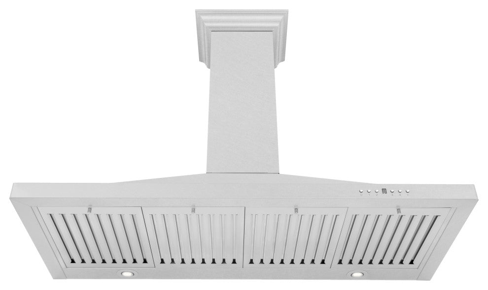 ZLINE 48" Designer Series DuraSnow Stainless Steel Wall Mount Range Hood