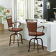 Hillsdale Bridgetown Tilt Base Metal Swivel Stool, Aged Bronze, Counter Height