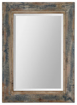 Uttermost Bozeman Distressed Blue Mirror - 13829