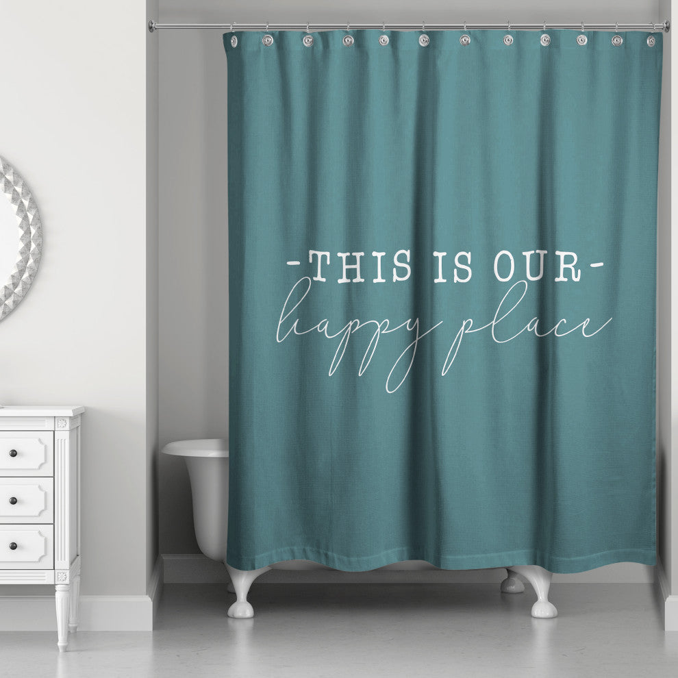 Happy Place 3 71x74 Shower Curtain