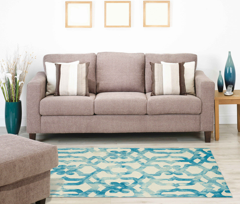 Weave & Wander Marengo Rug, Ocean, 2'x3'