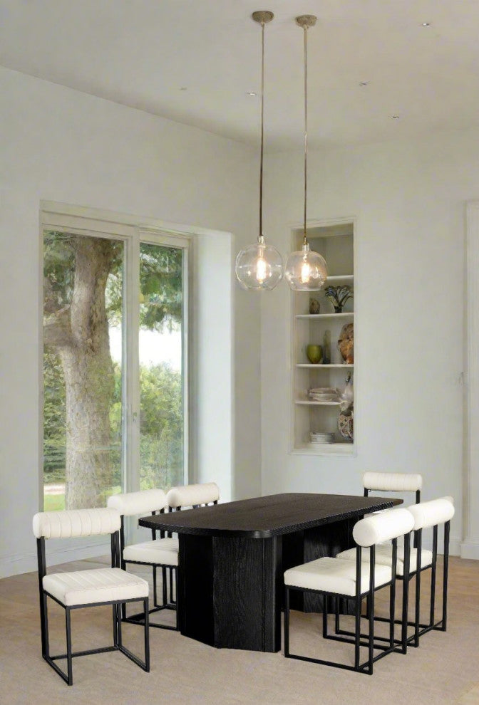 Milo Leather White Dining Chair