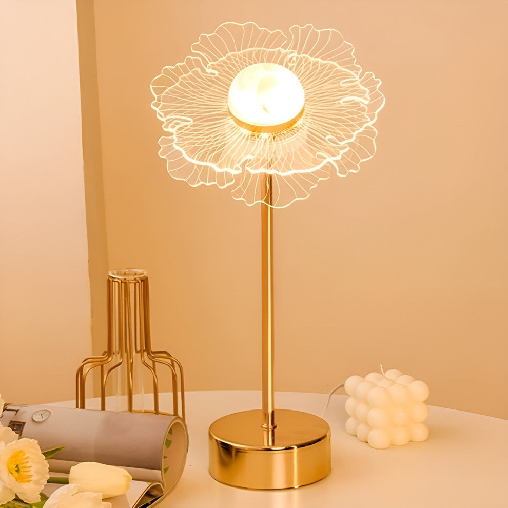 Heiden | Magic Table LED Lamp in the Shape of Butterfly, Sun Flower