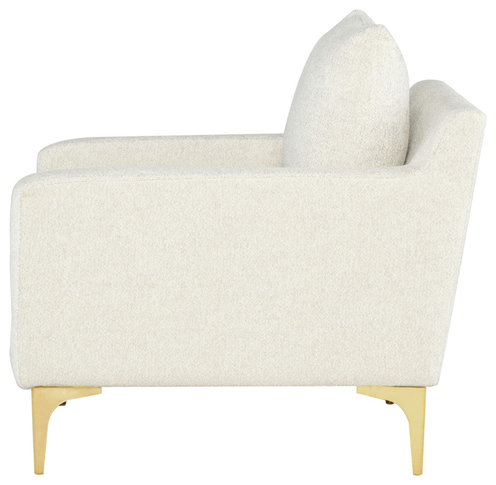 Anders Coconut Fabric Single Seat Sofa, HGSC841