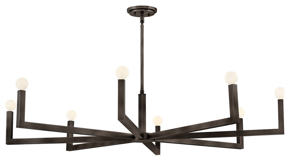 Hinkley Ezra Large Single Tier Chandelier, Black Oxide