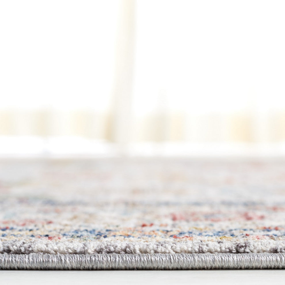 Safavieh Lauren Ralph Lauren Collection LRL1400 Rug, Light Grey/Blue Rust, 5'x8'