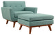 Modern Laguna Engage 2 Piece Armchair and Ottoman
