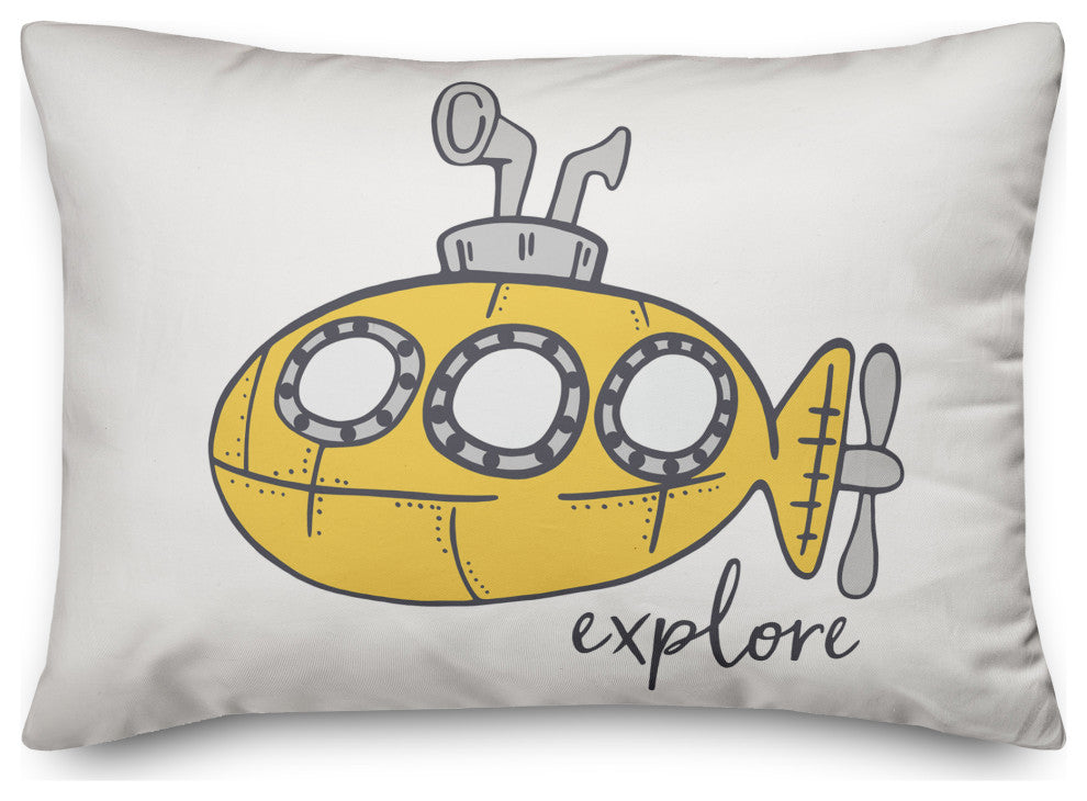 Yellow Submarine 14x20 Spun Poly Pillow