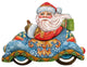 Auto Santa, Wooden Decorative Holiday Door Hanger