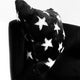 Plutus Black and White Stars Soft Animal Faux Fur Luxury Throw Pillow, 20"x36"