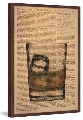 "Brandy on the Rocks" Framed Painting Print, 16"x24"
