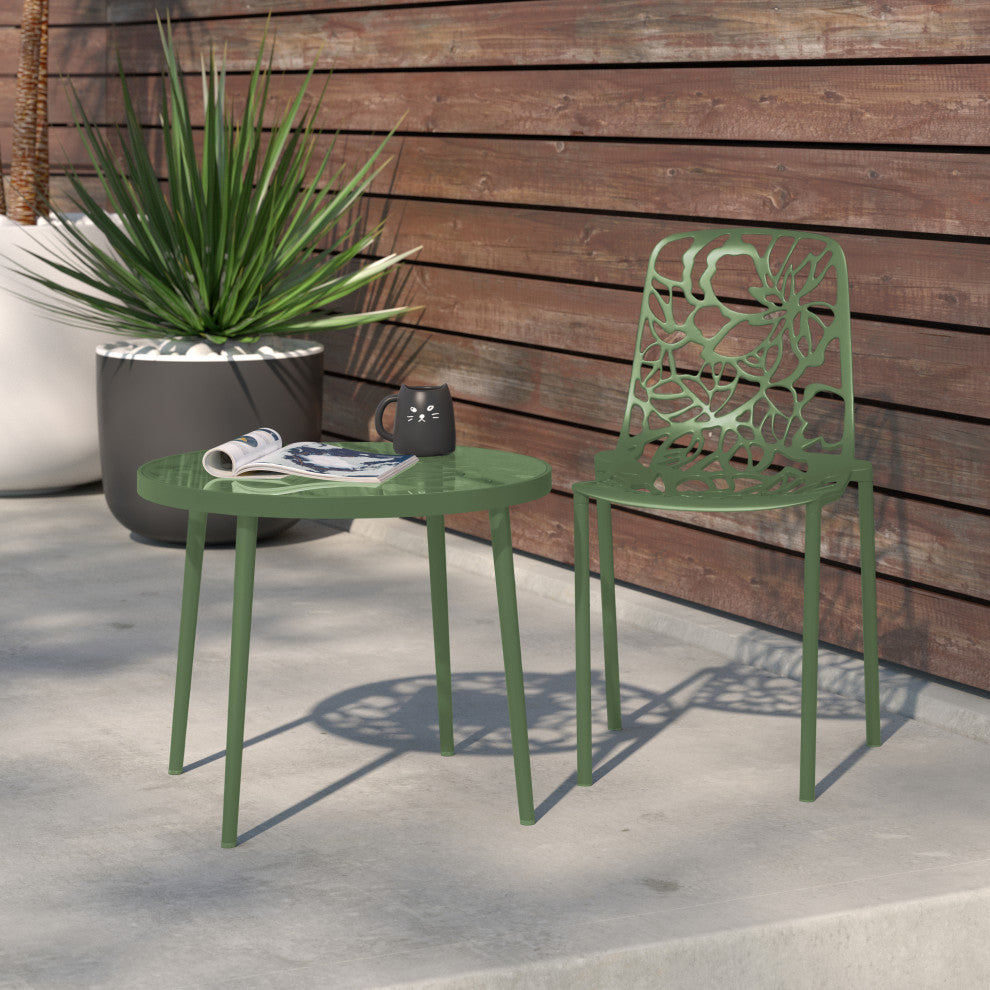 LeisureMod DC23G Modern Devon Aluminum Chair