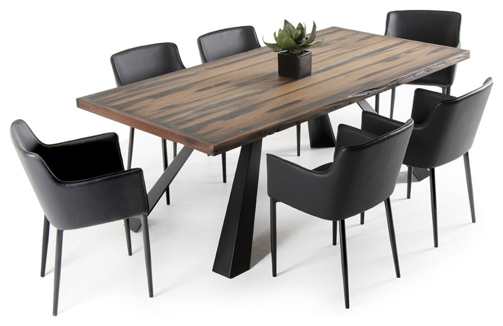 HomeRoots 30" Ship Wood and Metal Dining Table