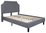 Full Platform Bed-Light Gray