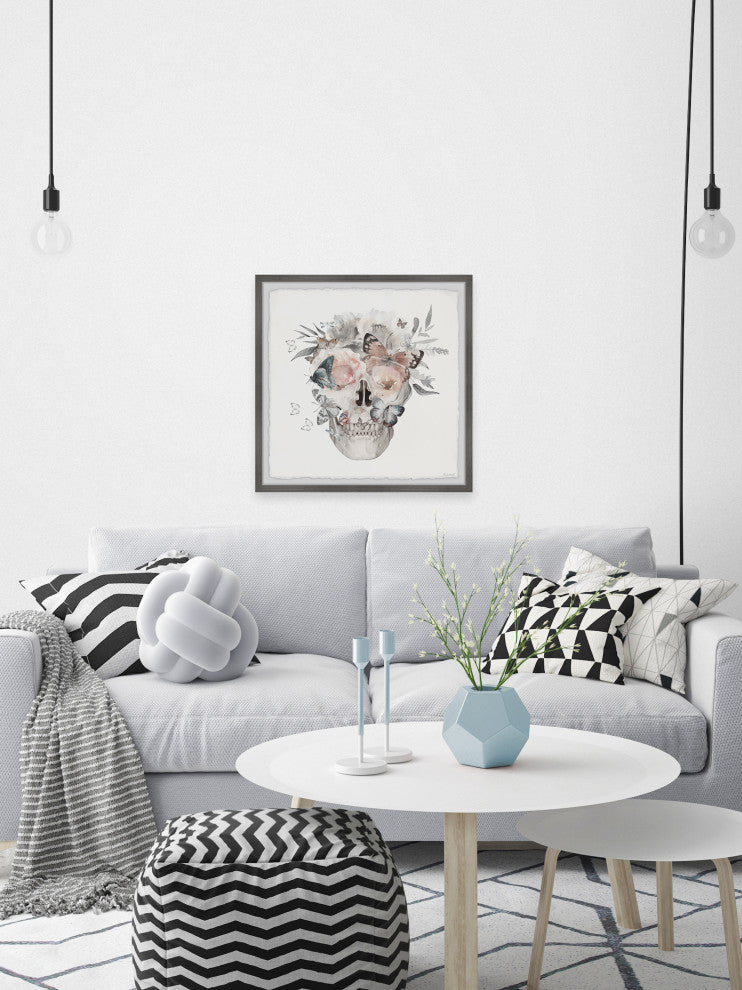 "Flowers Grow Out" Framed Painting Print, 12x12
