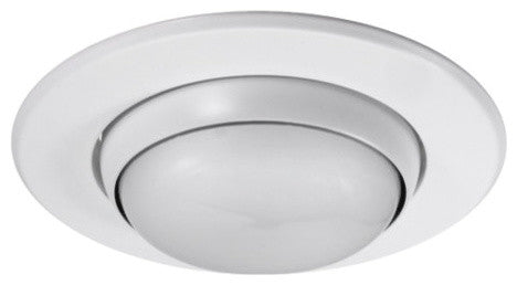 NICOR 5 inch Recessed Eyeball Trim in White