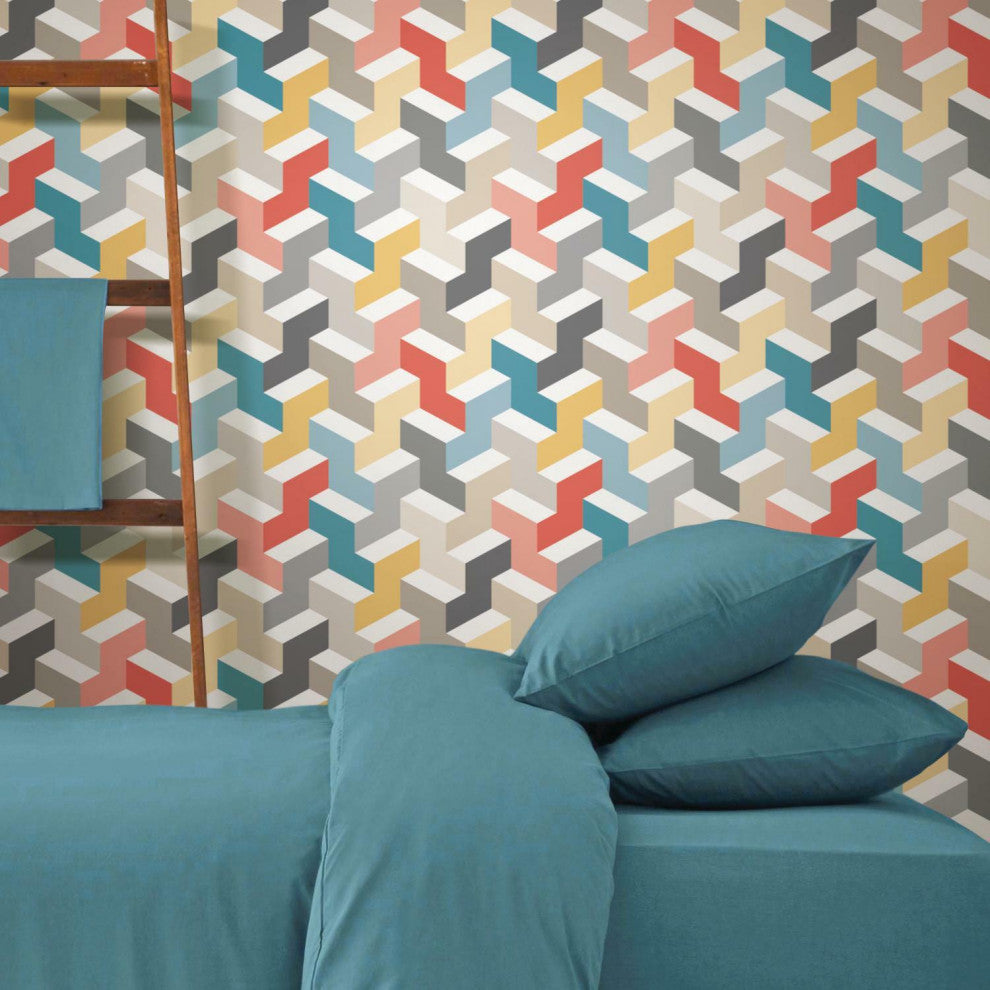 3D Steps Peel and Stick Wallpaper