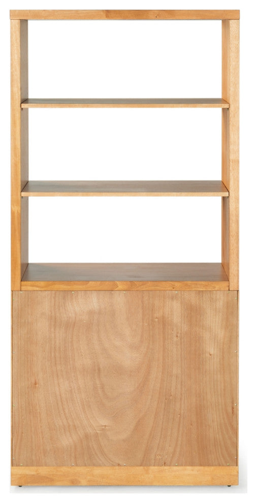 Safavieh Couture Roades Glass Cabinet Bookcase, Natural