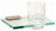 Alno Tumbler Holder with Glass in Satin Nickel