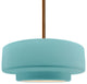 Radiance Medium Tier Pendant, Reflecting Pool, Brushed Brass, Rigid Stem Kit