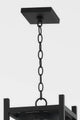 Carlo 4 Light Exterior Lantern Textured Black Frame Clear Seeded Glass