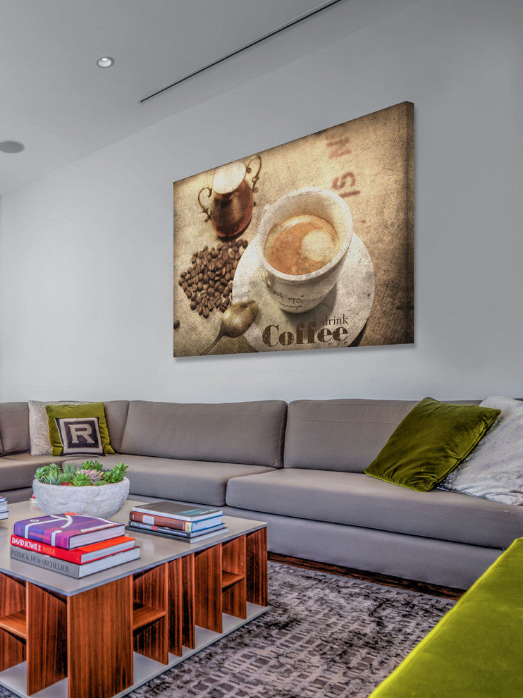 "Coffee Time" Painting Print on Canvas by Irena Orlov