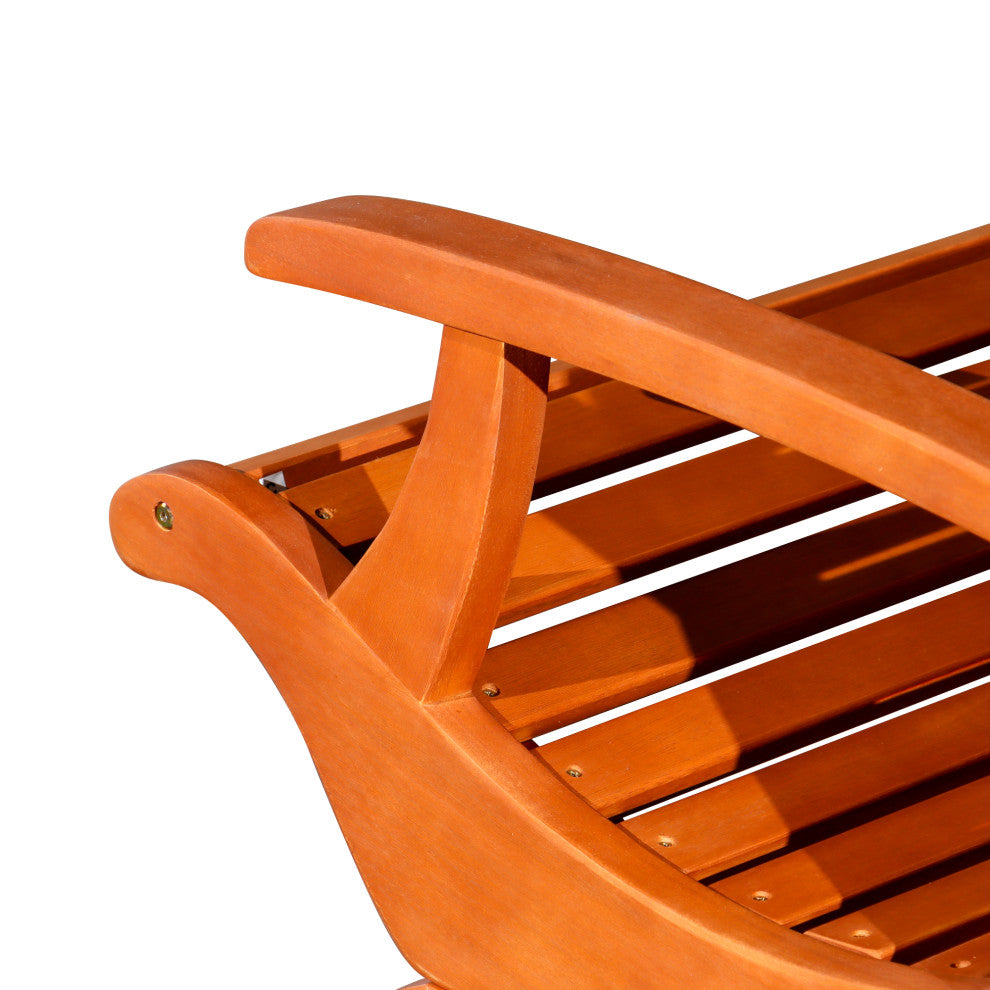 DTY Outdoor Living Aspen Eucalyptus Plantation Chair, Natural Oil