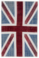 Rug N Carpet - Hand-knotted Turkish 5' 0'' x 7' 11'' Flag Patchwork Rug