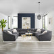Sectional Sofa Set, Fabric, Dark Gray, Modern, Living Lounge Hospitality
